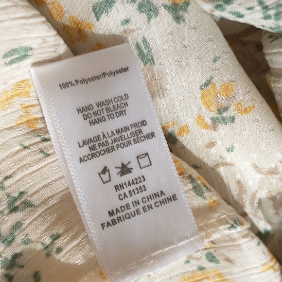 Bishop + Young Anthropologie floral bohemian boho blouse top XS - Picture 11 of 12